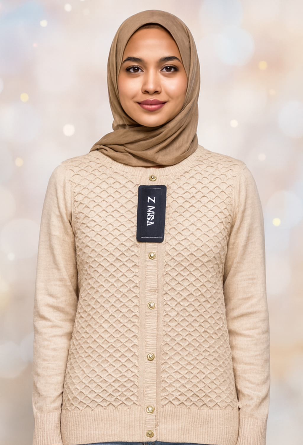 Ladies Fish Scales Type Sweater (BAIGE)