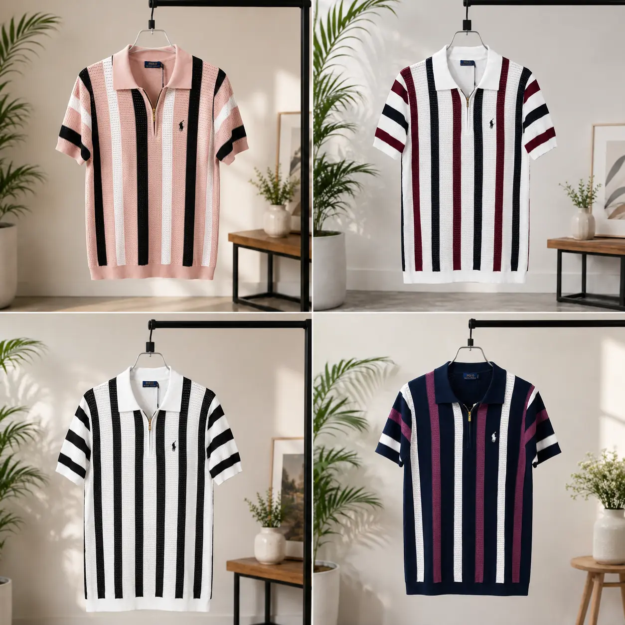Zipper Polo FOUR piece combo